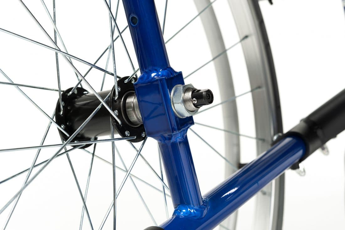 Vermeiren Bobby 24 Handbewogen Rolstoel Blauw Zwart