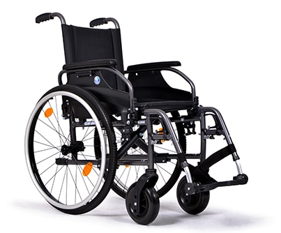 Beginner bereik Gezond eten Vermeiren D200 Handbewogen rolstoel Zwart koopt u bij De Graaf Mobiliteit
