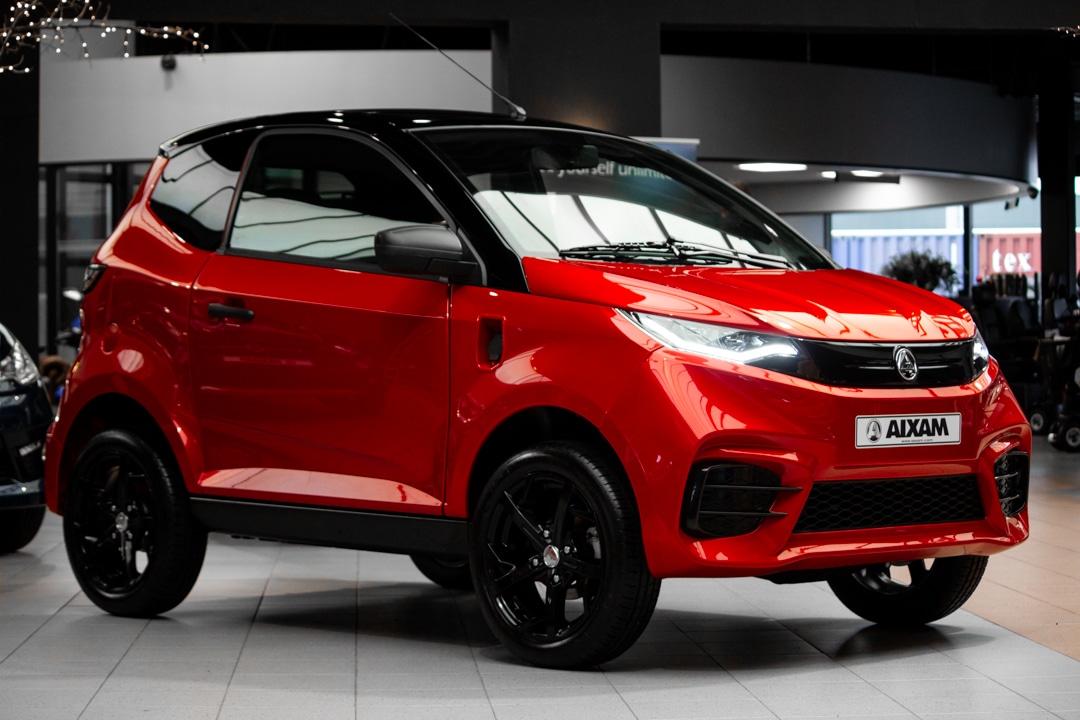 Aixam E City Sport Ambition 2026 Brommobiel Elektrisch Parelmoerrood Metallic