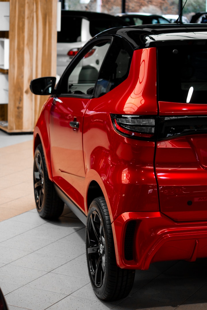 Aixam E City Sport Ambition 2026 Brommobiel Elektrisch Parelmoerrood Metallic