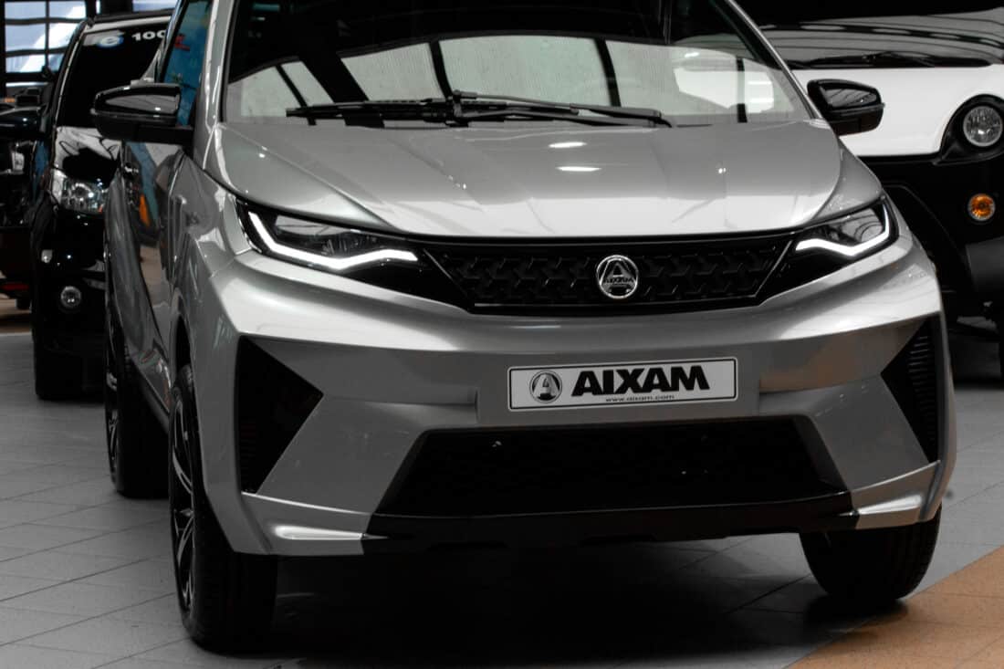 Aixam E Crossover Premium Ambition 2026 Brommobiel Elektrisch Zilvergrijs Metallic