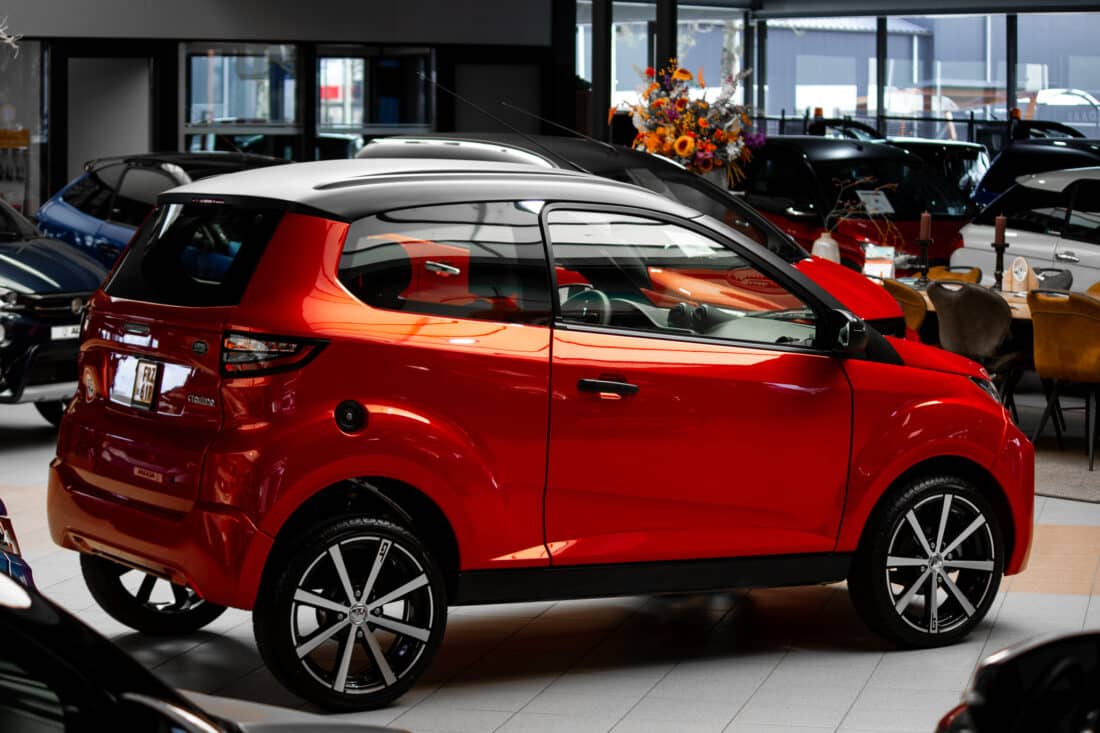 Aixam Crossline Ambition 2023 Brommobiel Occasion Rood Metallic
